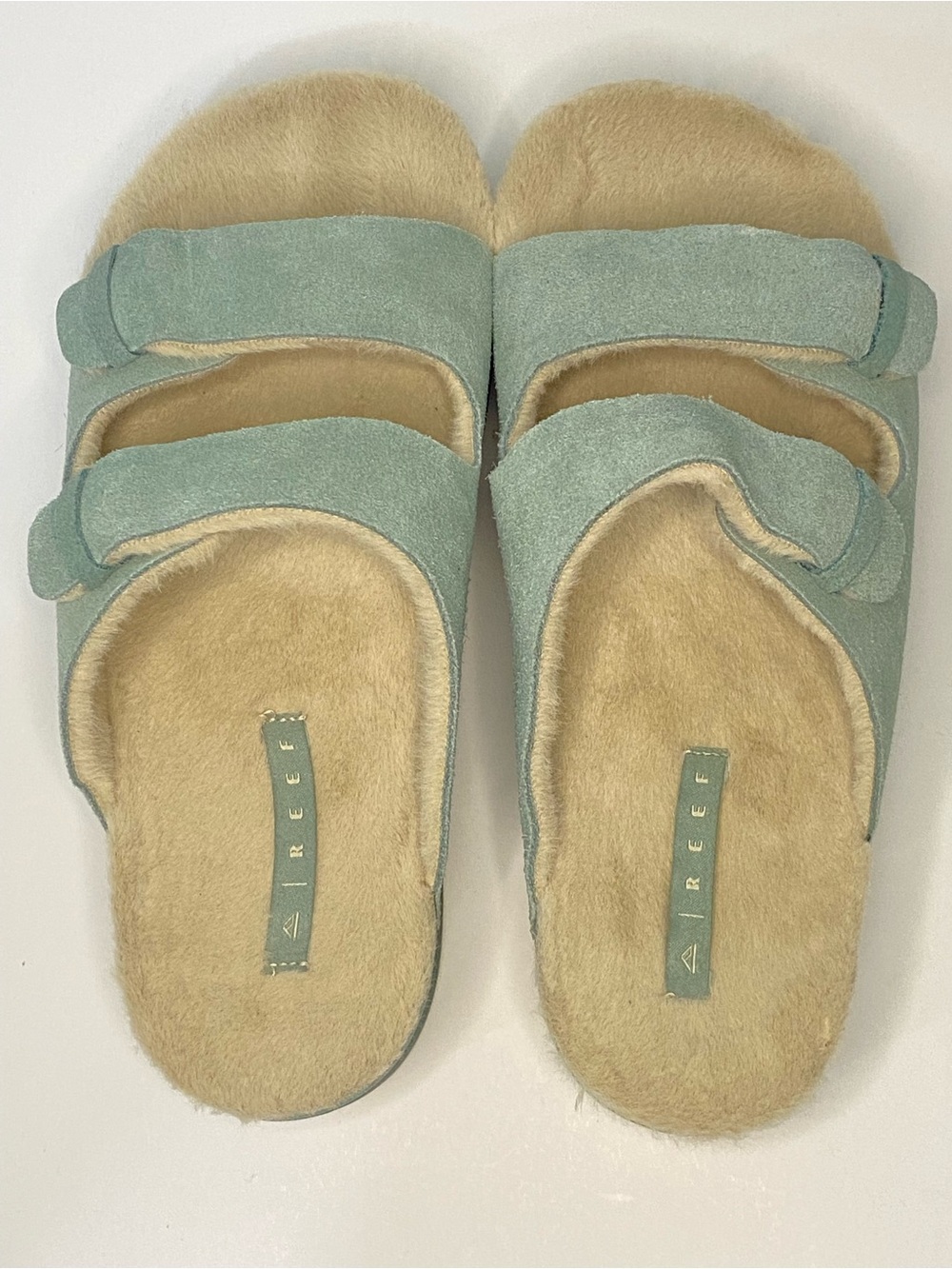 REEF Frosty Platform Slide Sandals Women’s Size 9 Seafoam Green EUC - Picture 2 of 11